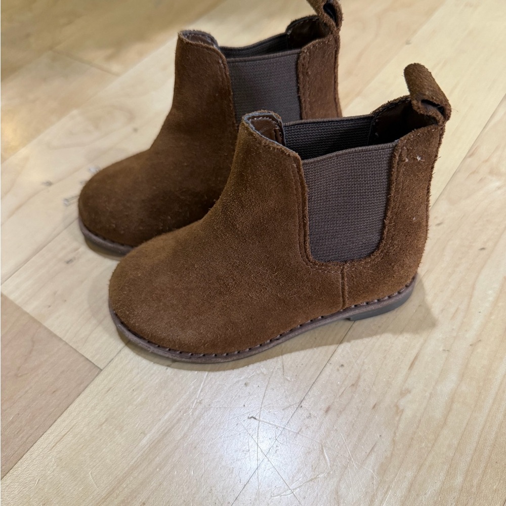 Janie and Jack Brown Kids Chelsea Boots